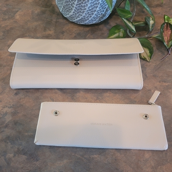 PANDORA Unforgettable Moments Leather Travel Jewelry Clutch Case - Picture 2 of 13